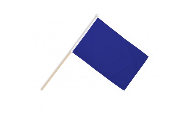 Plain Blue Hand Flags